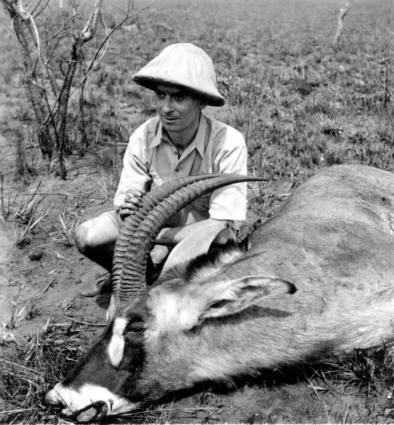 photo ancienne  de chasse et de pêche au Congo  