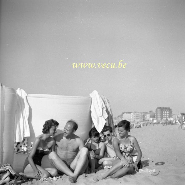 photo ancienne  de Heyst  Vacances 1959