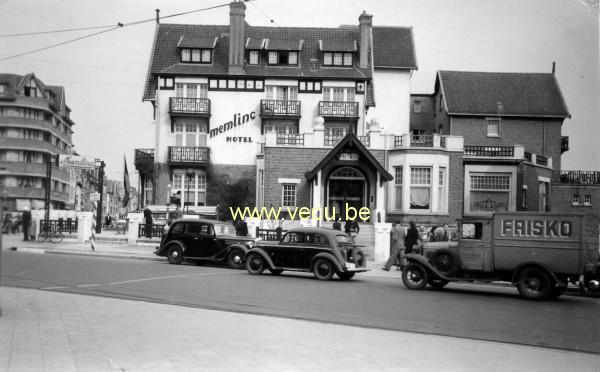 photo ancienne  de Knokke  Hôtel Memling