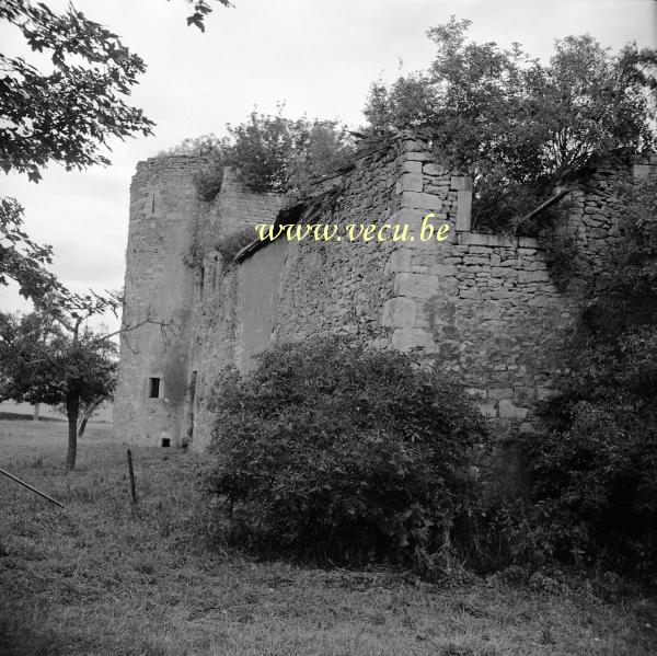 photo ancienne  Les ruines du château