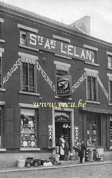 photo ancienne  de magasins  Maison Bertrand - Progneaux affilié à l'alimentation l'élan