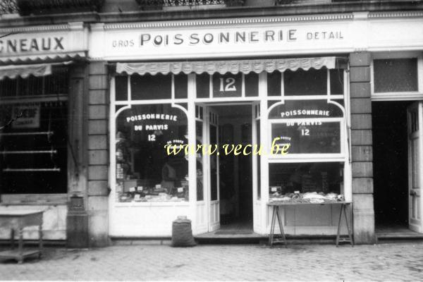 photo ancienne  de magasins  Poissonnerie du parvis  - 12 Parvis Saint-Gilles 