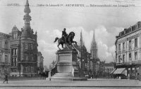 carte postale de Anvers Statue de Léopold Ier