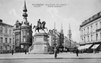 carte postale de Anvers Statue de Léopold I