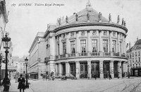 carte postale de Anvers Théatre Royal Français