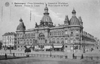 carte postale de Anvers Théatre du Cirque, Place Léopold de Wael
