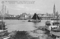 postkaart van Antwerpen Yacht Club, vue sur la Rade