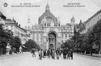 carte postale de Anvers Gare Centrale et avenue De Keyser