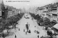 carte postale de Anvers Avenue De Keyser vue à vol d'oiseau