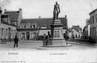 postkaart van Ekeren La statue Lepold II
