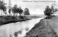 carte postale ancienne de Balen Baelen-Rosselaer, Brug over het Kanaal. Pont sur le canal.