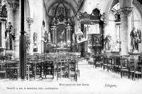 postkaart van Edegem Vue intérieure de l'église
