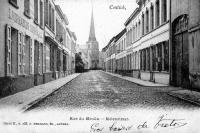 carte postale ancienne de Kontich Rue du Moulin