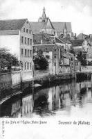 postkaart van Mechelen La Dyle et l'Eglise Notre-Dame