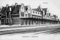 carte postale ancienne de Essen La Gare - Vue côté rails