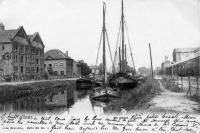 carte postale ancienne de Malines Le Canal