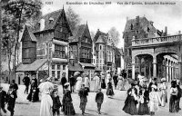 postkaart van Brussel Exposition de Bruxelles 1910 - Vue de l'entrée, Bruxelles Kermesse