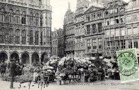 postkaart van Brussel Grand'Place - Marché aux fleurs