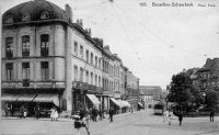 carte postale ancienne de Schaerbeek Place Foch