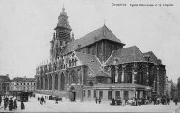 carte postale de Bruxelles Eglise Notre-Dame de la Chapelle