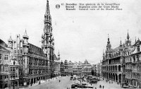 postkaart van Brussel Vue générale de la Grand'Place