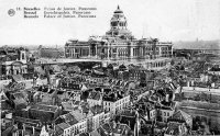 postkaart van Brussel Palais de Justice. Panorama