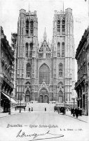 postkaart van Brussel Cathédrale St Michel et Gudule