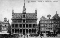 postkaart van Brussel Maison du Roi et maisons de la Grand Place