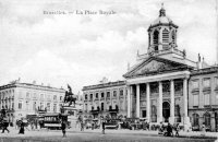 postkaart van Brussel La Place Royale