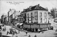 postkaart van Ukkel Chaussée d'Alsemberg et l'ancien Dieweg