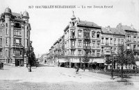 carte postale ancienne de Schaerbeek La rue Joseph-Brand