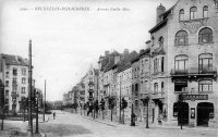 carte postale ancienne de Schaerbeek Avenue Emile Max (av.F.Marchal-av.Milcamp)