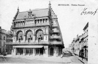 postkaart van Brussel Théatre Flamand