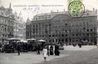 carte postale de Bruxelles Grand'Place - Maison des Corporations
