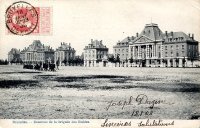 carte postale ancienne de Ixelles Casernes de la Brigade des Guides