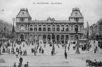 postkaart van Brussel Gare du Nord