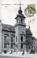 carte postale ancienne de Anderlecht La Maison Communale