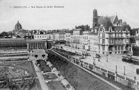 postkaart van Brussel Rue Royale et Jardin Botanique