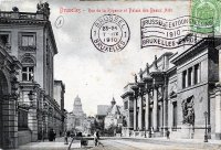 postkaart van Brussel Rue de la Régence et Palais des Beaux Arts