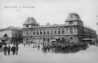 postkaart van Brussel La Gare du Nord