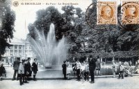 carte postale de Bruxelles Au Parc - Le Grand Bassin