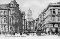 postkaart van Brussel Rue de la Régence