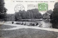 postkaart van Brussel Bois de la Cambre, le lac et le chalet Robinson