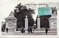 carte postale de Bruxelles Entrée du Parc Royal