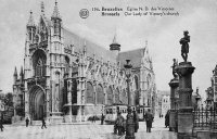 carte postale de Bruxelles Eglise N.D. des Victoires
