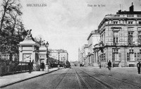carte postale de Bruxelles Rue de la Loi