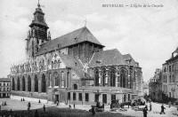 carte postale de Bruxelles L'Eglise de la Chapelle