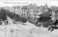 carte postale ancienne de Etterbeek Avenue de l'Yser - Cinquantenaire