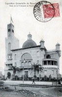 postkaart van Brussel Exposition 1910 - Palais de le Principauté de Monaco
