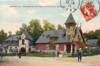 carte postale de Bruxelles Exposition 1910 - Pavillon de la Fermière